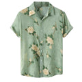 Camisa Casual Estampada Com Flores