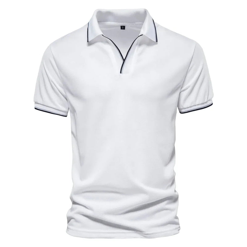 Camisa Polo Masculina Gola V Lincoln