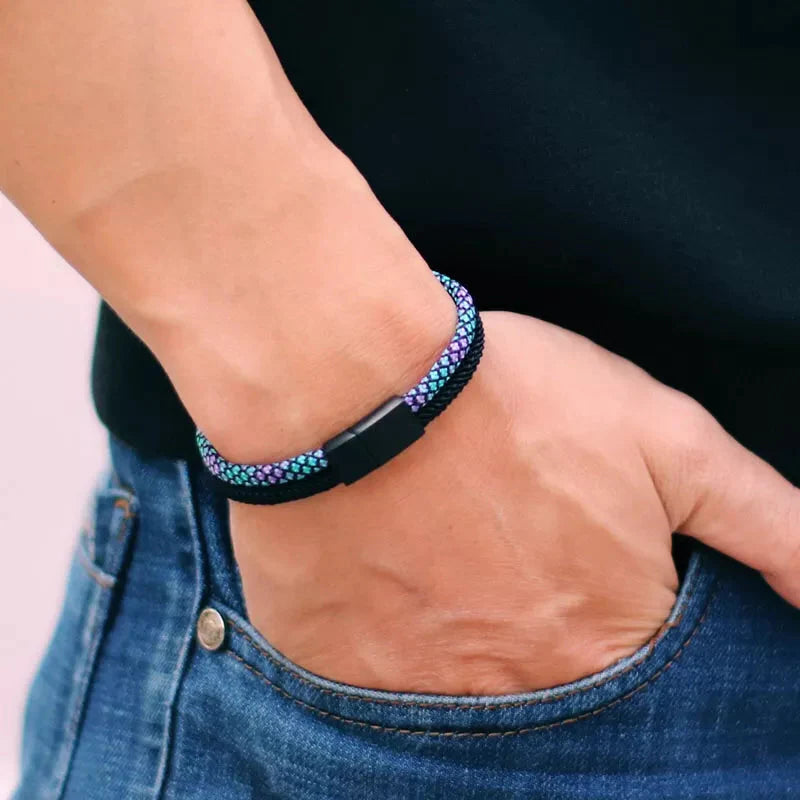 Pulseira Masculina Double com Fecho de Imã