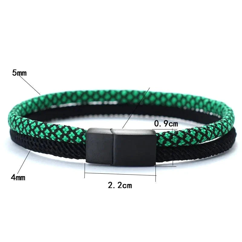 Pulseira Masculina Double com Fecho de Imã