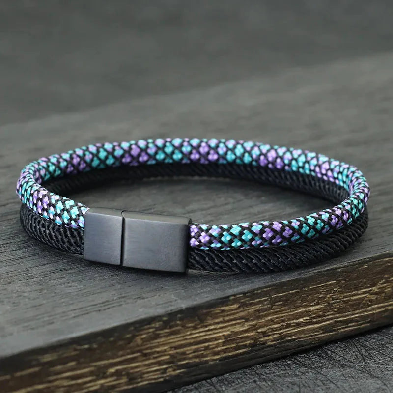 Pulseira Masculina Double com Fecho de Imã