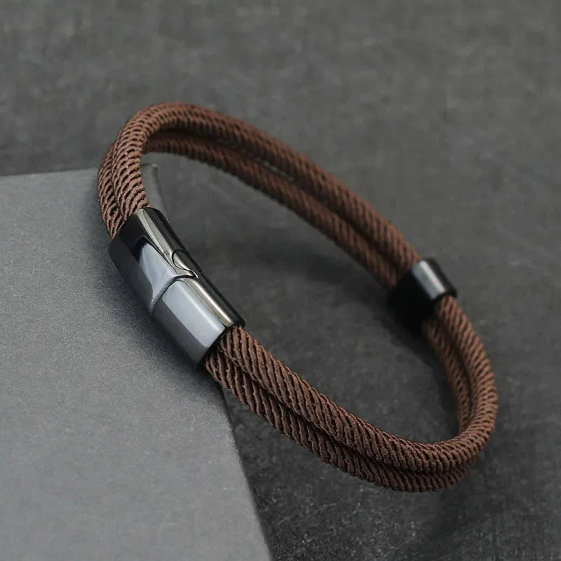 Pulseira Masculina Romandy com Fecho de Imã