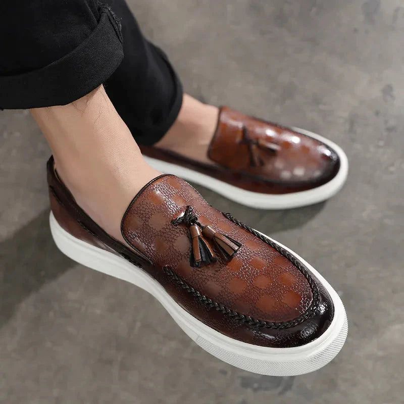 Sapato Casual Loafer Masculino Texturizado Rylander