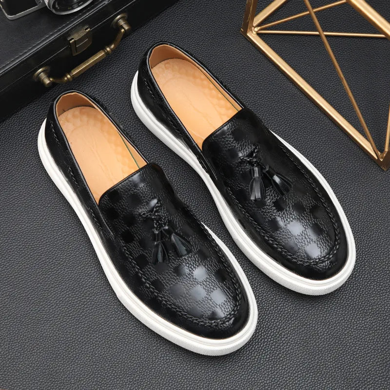 Sapato Casual Loafer Masculino Texturizado Rylander