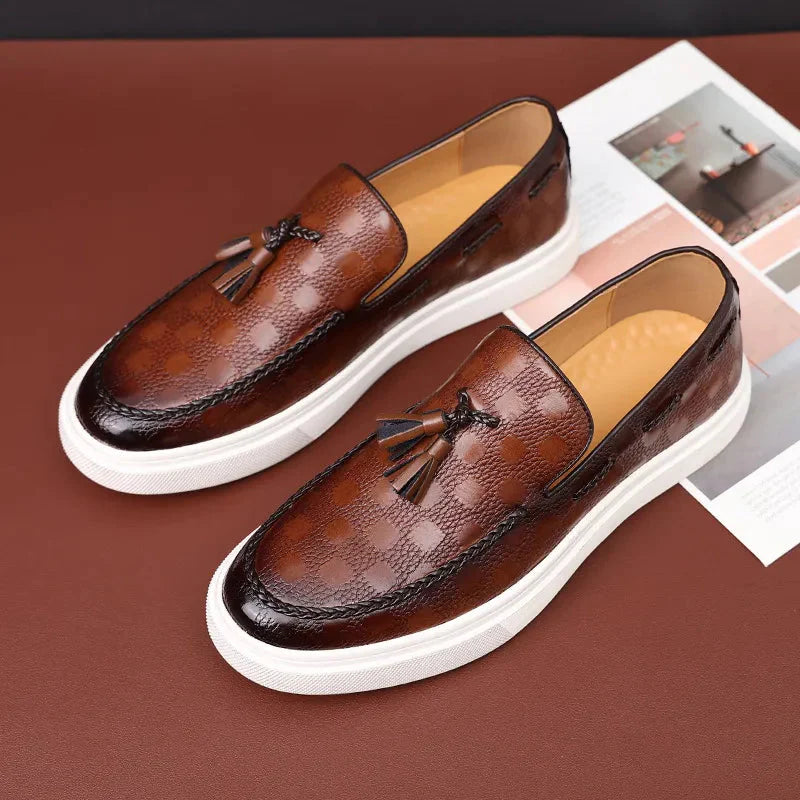 Sapato Casual Loafer Masculino Texturizado Rylander